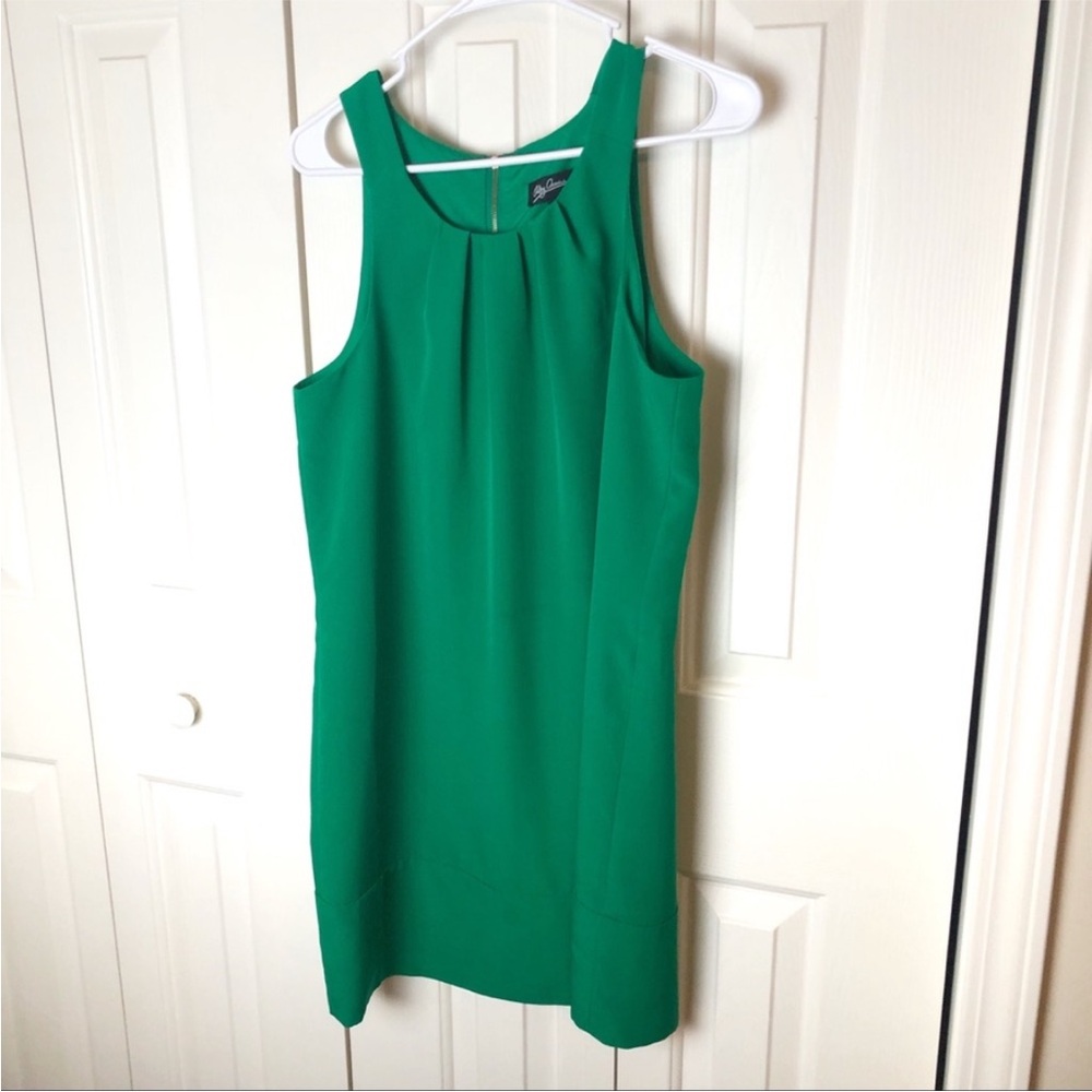 Oleg Cassini Green Sleeveless Dress Size 8